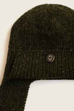 Шапка-Ушанка 25.NP.3.HAT.08.39, зелено-коричневый