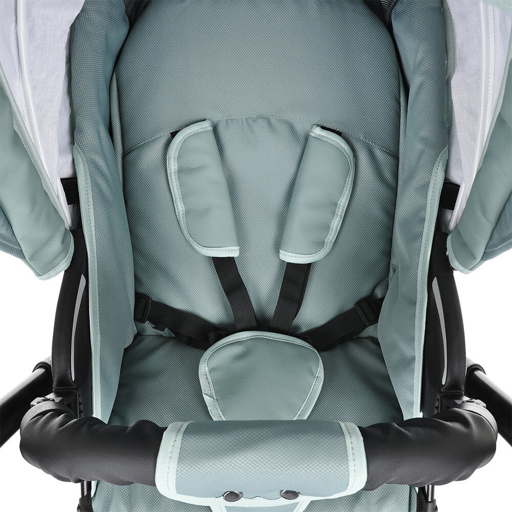 PITUSO Коляска 2 в1 CONFORT короб+прогулка Misty Mint/Plus