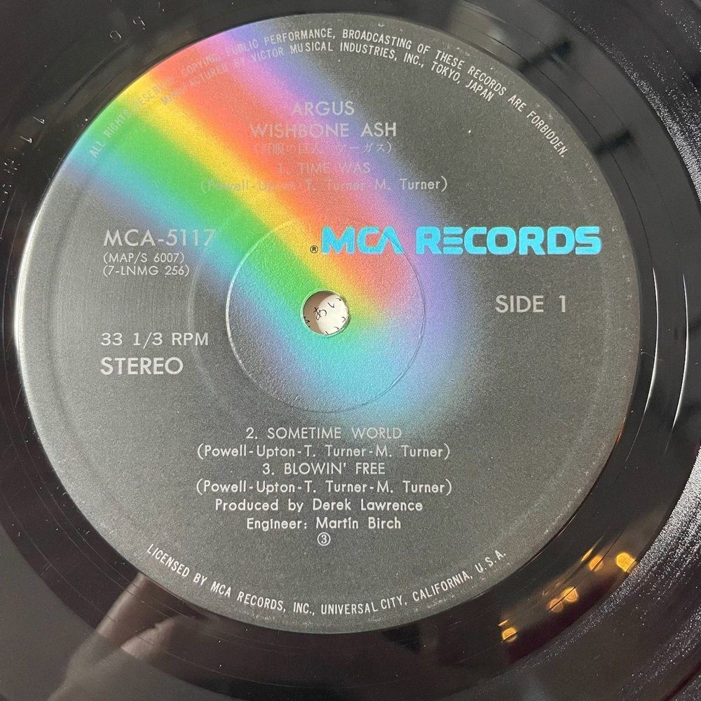 Винтажная виниловая пластинка LP Wishbone Ash Argus (Japan 1972) (No Obi) Time Was