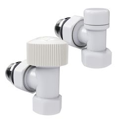 Набор термостатический угловой Royal Thermo Design 1/2quot;М30х1,5 (Белый)