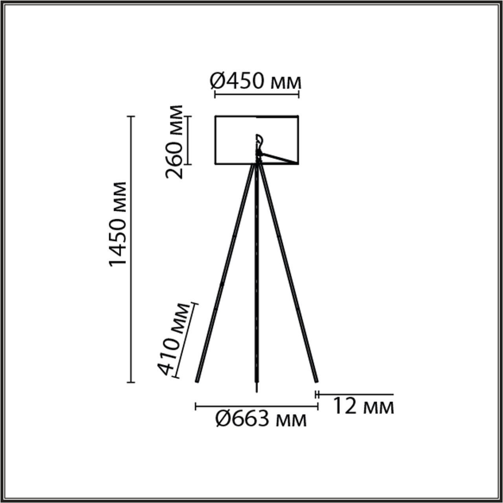 8076/1F NEOCLASSI LN25 368 золото/коричневый, металл/текстиль Торшер E27 1*60W 220V AVIOLA