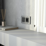 Рамка на 2 поста AluMax (алюминий)