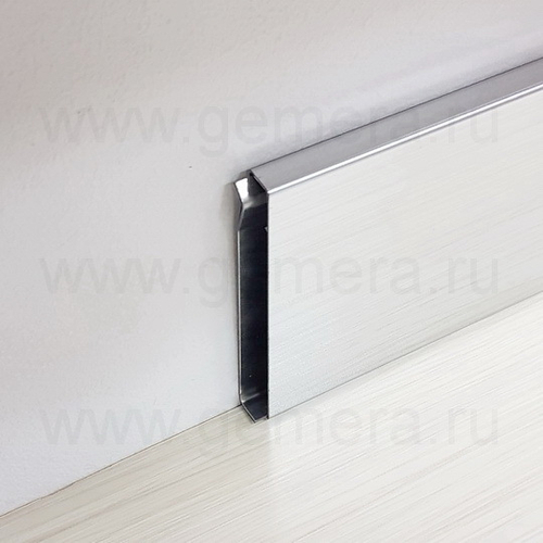 Плинтус стальной AISI 304 (1 мм) /Ral/Tikkurila с кабель каналом 150х10 мм – 2,5м