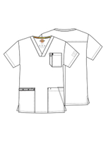 Топ медицинский мужской Dickies EDS Essentials DK645, белый, 2XL