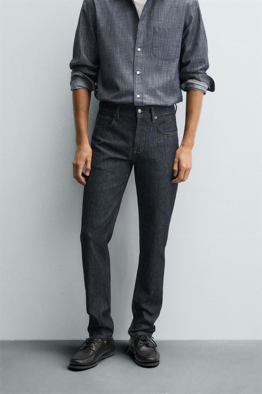 ZARA ДЖИНСЫ SLIM FIT, СИНИЙ