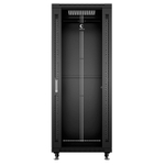 Шкаф напольный 19", 27U Cabeus SH-05C-27U60/60-BK