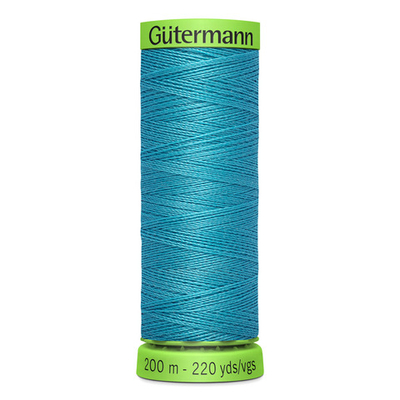 Нитки для тонких тканей Gutermann Extra Fine 150 (200 метров), 5 кат. | 332 насыщенный бирюзовый