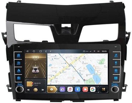 Магнитола для Nissan Teana L33 2014-2016 - Carmedia OL-1665 (кнопки и крутилки), Android 12, TS10, CarPlay, 4G SIM-слот