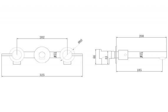 Смеситель ABBER Emotion AF88121 скрытого монтажа для раковины, хром
