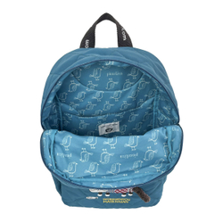 Стеганный рюкзак с кошкой "MATILDASan", синий, 25-8694-3, KUSUGURU