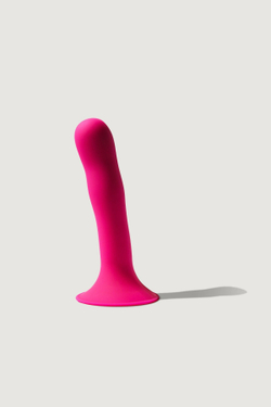 Дилдо на присоске с двойной плотностью Hitsens S04 Pink ADRIEN LASTIC DILDO DUAL DENSITY
