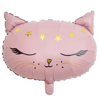 Фигура 19" Кошка голова розовая ВЗ