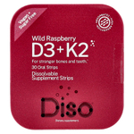 Diso, витамины D3 и K2, дикая малина, 30 полосок для полости рта