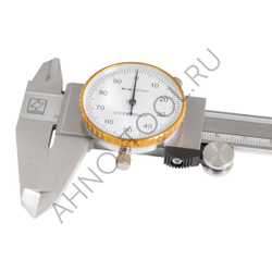 Штангенциркуль с круговой шкалой ШЦК-200-0.01 ГОСРЕЕСТР 89053-23 нерж.сталь ТОЧИНТЕХ