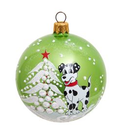 Элита НФШ-1388/3 Ел. украшение Шар «Далматинец» 80 мм