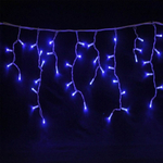 Гирлянда электрическая "Дождь" 100 синих LED ламп, 3*0,7м