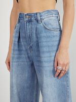 PERFECT JEANS С ЗАЩИПАМИ BLUE