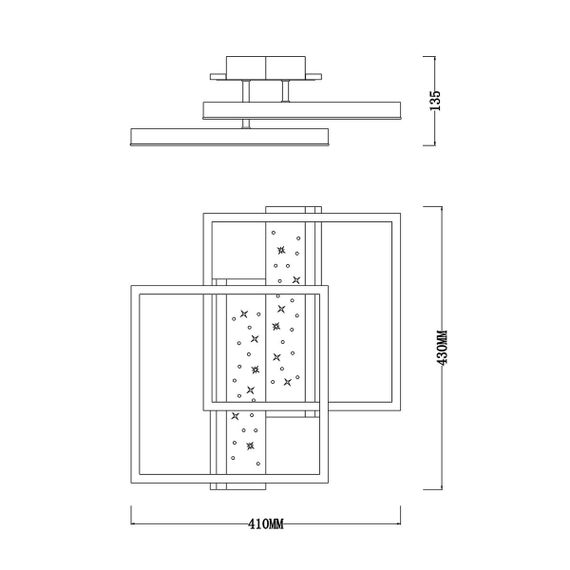 Потолочный светодиодный светильник Escada Stellar 10215/2LED