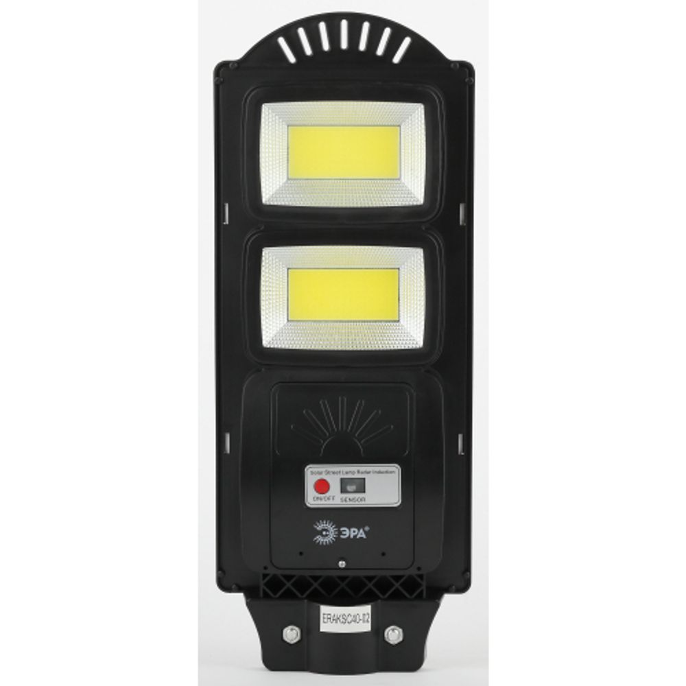 ЭРА Консольный светильник на солн. бат.,COB,с кронштейном,40W,с датч.движ., ПДУ,750lm, 5000К, IP66 (