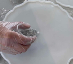 Индивидуальный мастер-класс: часы из эпоксидной смолы | 30 см