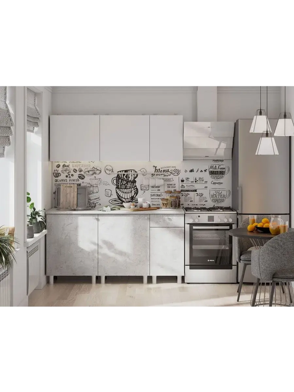 Кухонный гарнитур 160 модульный 160х200 см ТИП-1