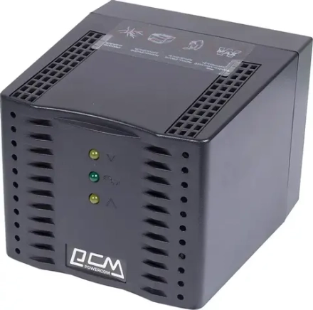 Стабилизатор напряжения Powercom TCA-2000 1000Вт 2000ВА черный