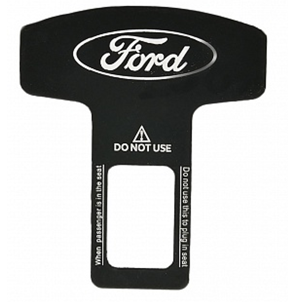 Заглушка ремня Mashinokom LUX - "Форд" ZML 0212 металл с лазерной гравировкой