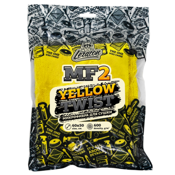 LERATON YELLOW WONDER MF2 Односторонняя микрофибра для сушки 60x50