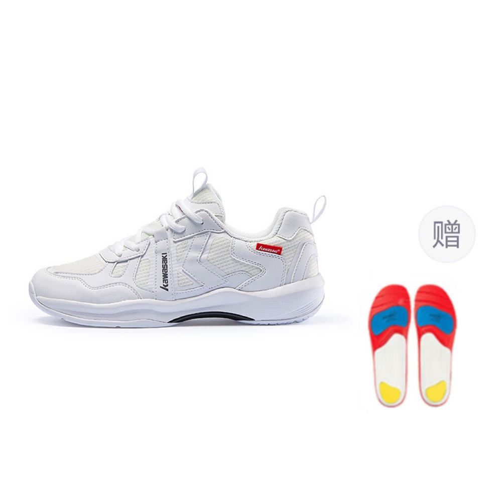 Kawasaki Glory Series Cushioning Lightweight Low top Badminton Shoes Unisex Stone Gray