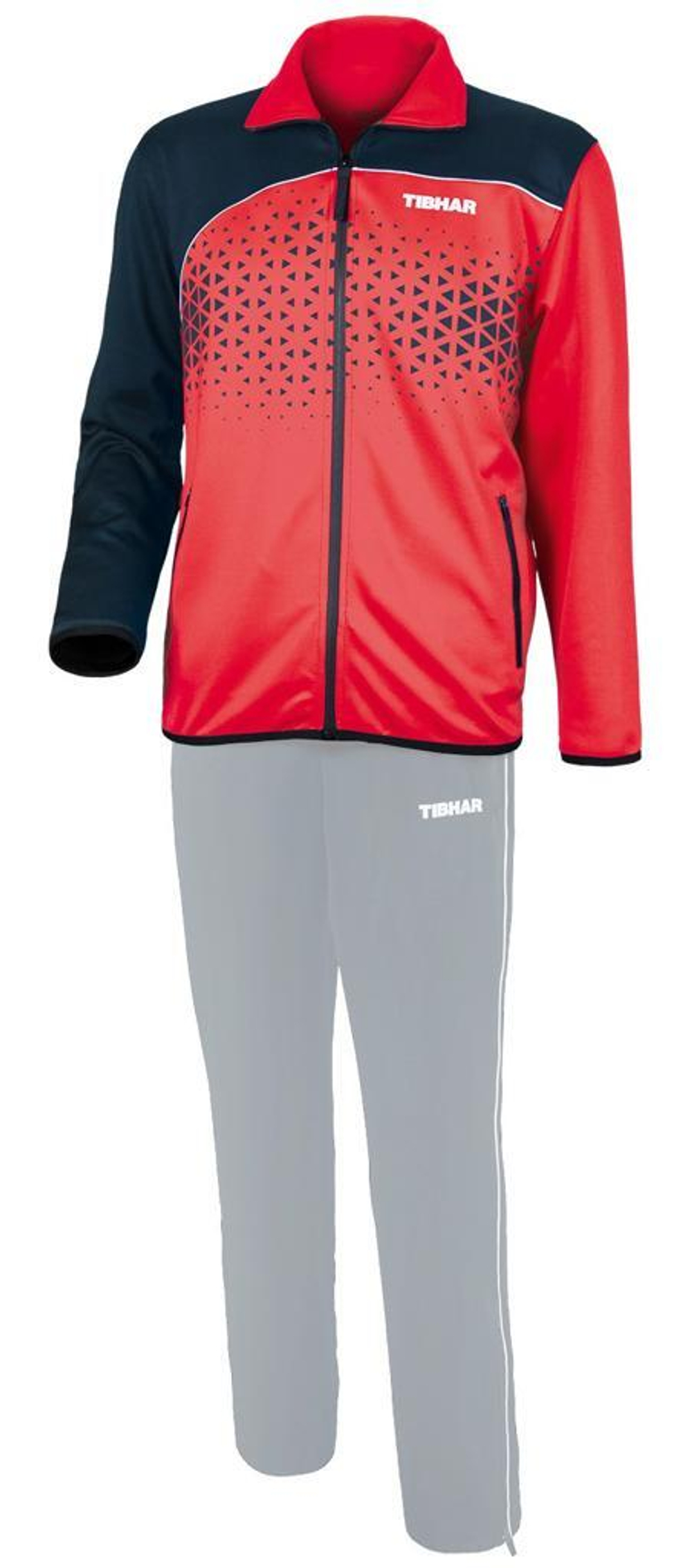 Tibhar Tracksuit jacket Game red/navy