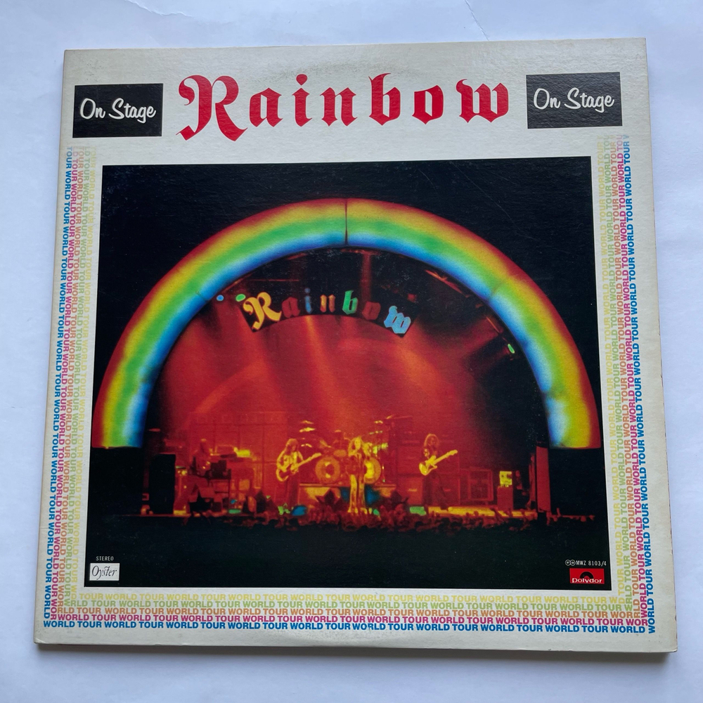 Винтажная виниловая пластинка LP Rainbow On Stage (Япония 1977) (Без Оби)