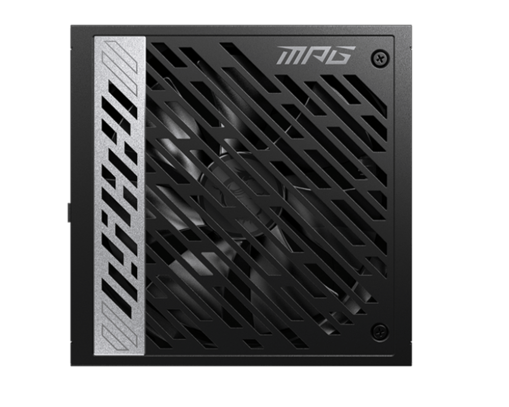Блок питания MSI 1000W, MPG A1000G PCIE5, Full Modular, ATX, 80+ GOLD, КПД >90%, Fan 135mm, Черный