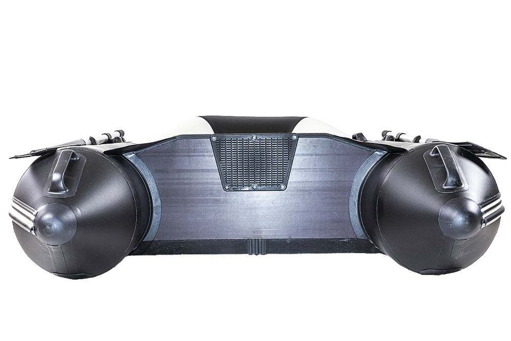 Броня-280 СК слань+киль белый-черный (лодка ПВХ под мотор с усилением)