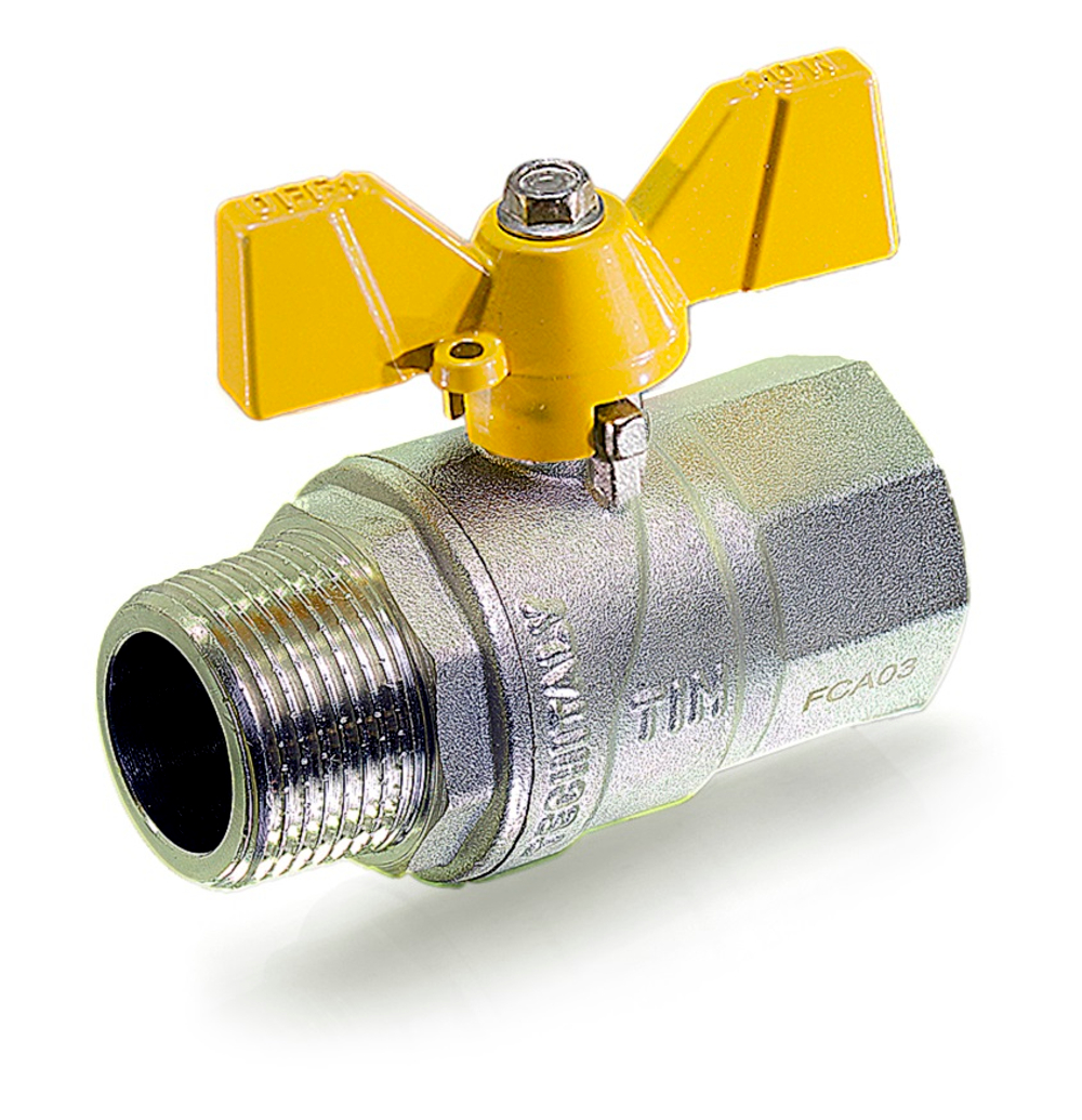 Кран шар. газ 1/2" вн./нар. баб. TIM DE122H