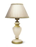Лампа настольная Ренессанс Голд (Авт. № 3,плафоны зеленые,фурнитура золото)