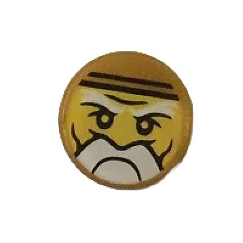 Плитка круглая с узором «Застрявший сэнсэй Ву из Ninjago» 98138pb044