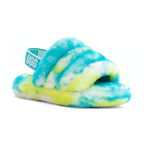 Ugg Fluff Yeah Slide 'Marble Oasis Blue'