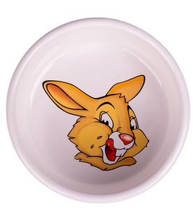 Mr.Kranch Миска керамическая для грызунов Кролик 200мл. белая (35004)