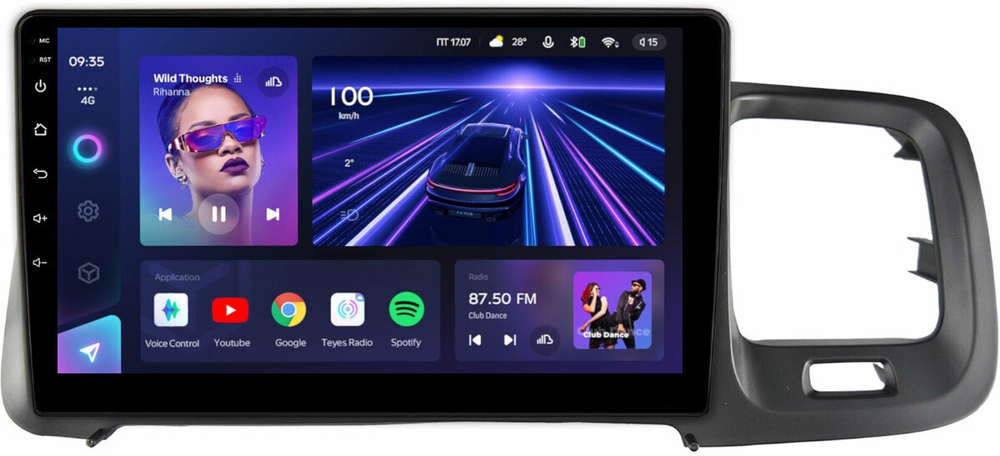 Магнитола для Volvo S60 2 Y20 2010-2018 - Teyes CC3L монитор 9" IPS на Android 10, 8-ядер, CarPlay, 4G SIM-слот