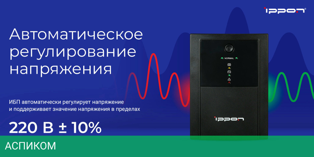 Источник бесперебойного питания Ippon Back Basic 2200 Euro (1108028)