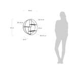 Полка Across Ø60 металл черный