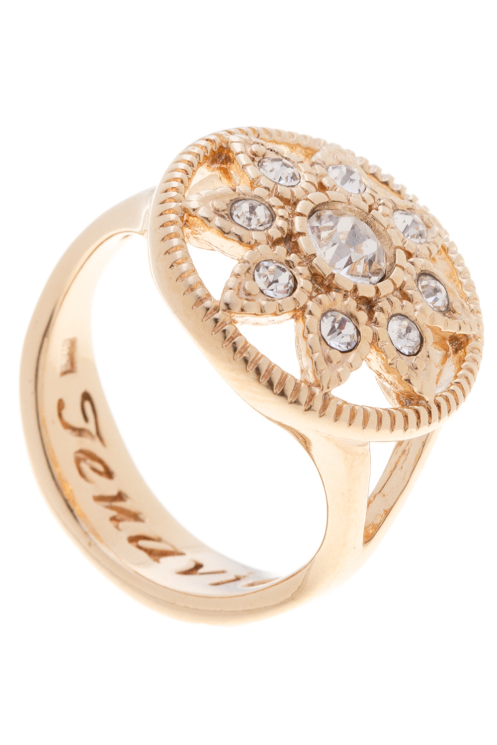 "Леналфи" кольцо в золотом покрытии из коллекции "Marella" от Jenavi