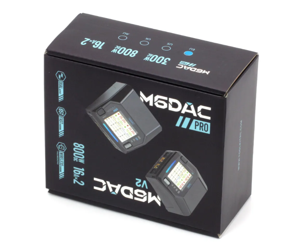 Зарядное устройство ToolkitRC M6DAC V2 PRO (двухканальное, AC/DC, 200/800 Вт)