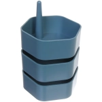 Органайзер для хранения «МАРЦИПАН», цвет морская волна, три отделения, 13.9*20.7*4.7 (упаковка коробка)