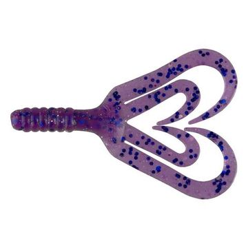 Твистер Helios Credo Four tail 2,35"/6,0 см Silver Sparkles & Fio10шт. (HS-20-036)