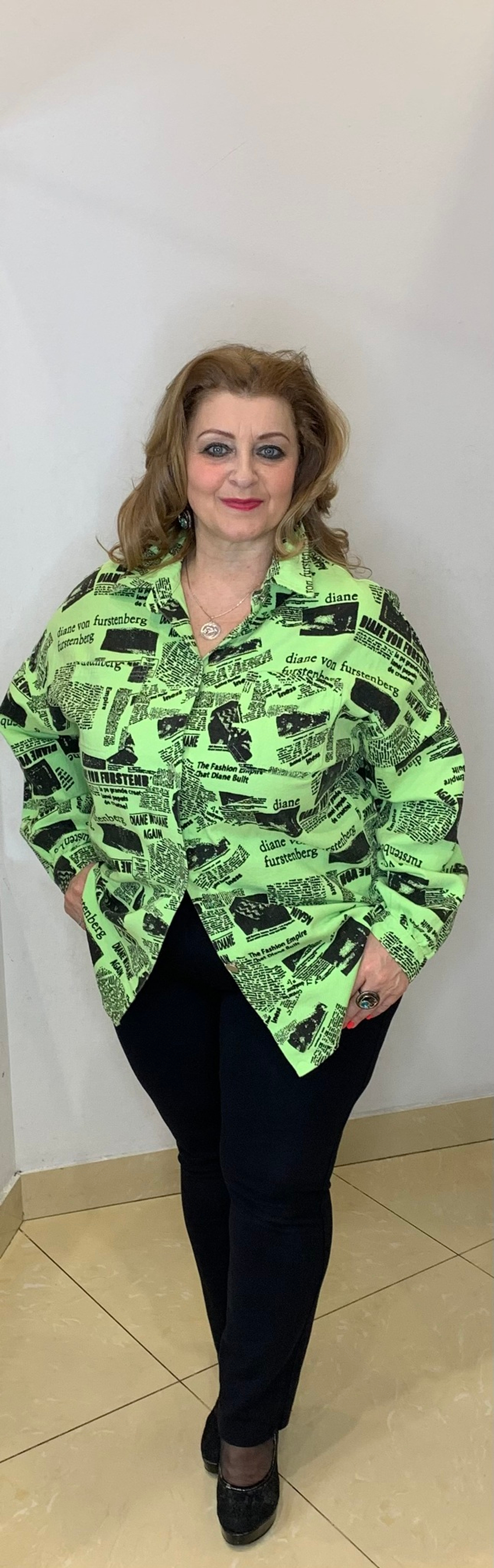 Коттоновая рубашка с кармашками