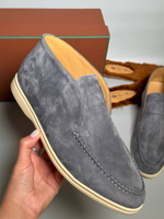 Лоферы серые Loro Piana