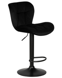 Стул барный DOBRIN BARNY BLACK, черный велюр (MJ9-101)