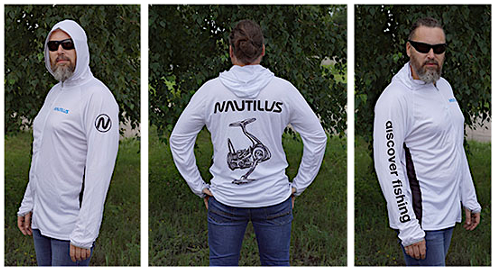 Джерси с капюшоном Nautilus Black and white водолазка -