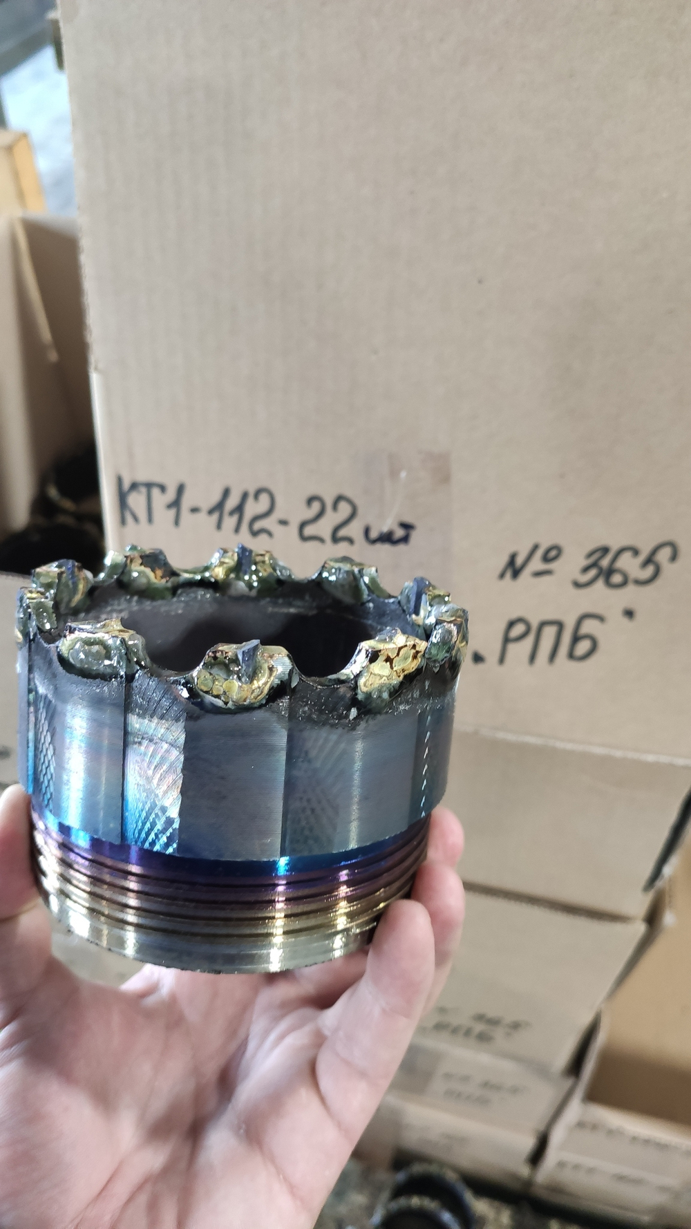 Коронка твердосплавная КТ-1, D=(112)